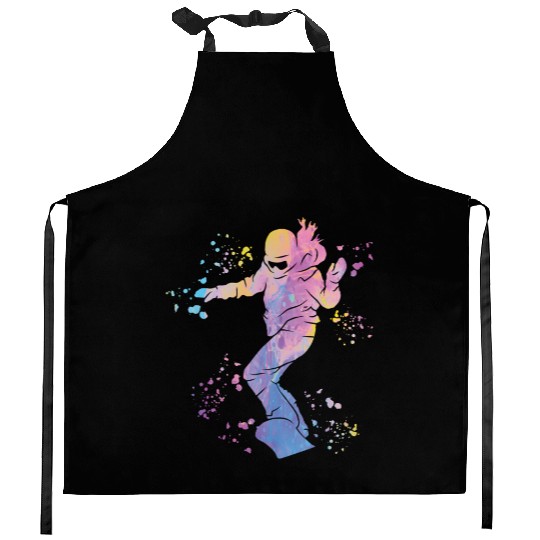Snowboarder Snowboard Snowboarding Kitchen Aprons