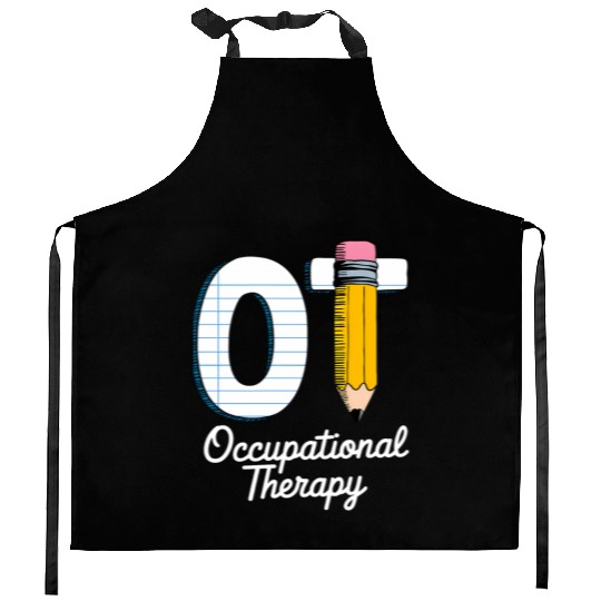 Pediatric Occupational Therapy Cute Pencil Back Kitchen Aprons
