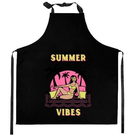 Summer vibes Kitchen Aprons