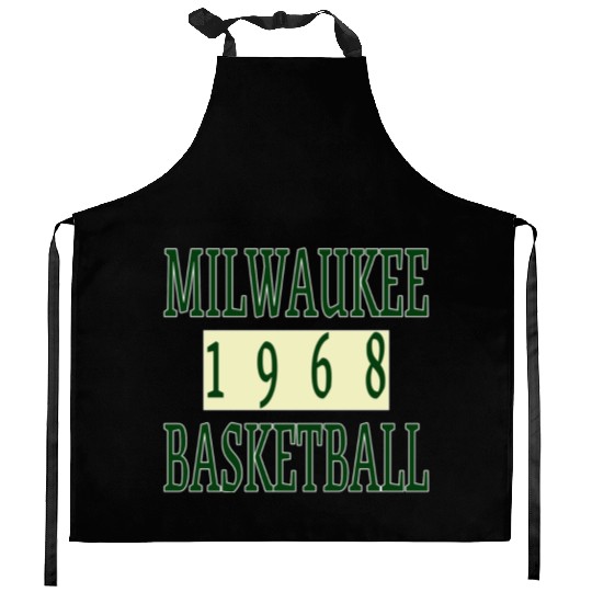 Milwaukee Basketball 1968 Classic Kitchen Aprons