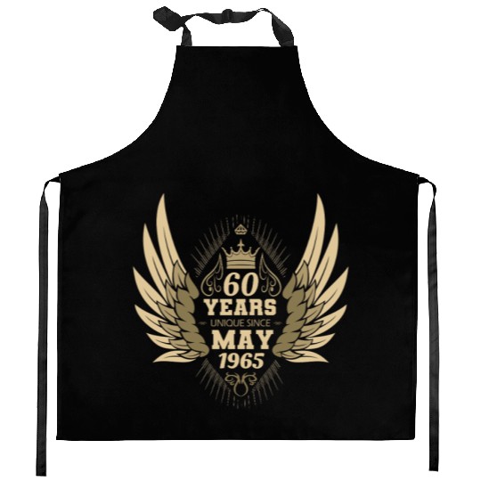 60th birthday angel wings unique since May 1965 Kitchen Aprons