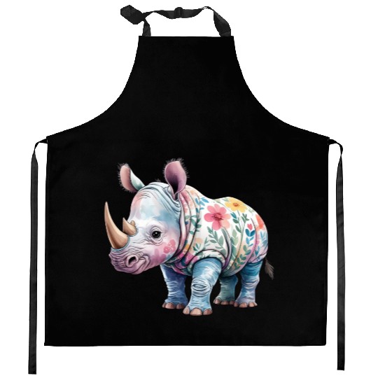 Floral Fantasy Rhino Kitchen Aprons