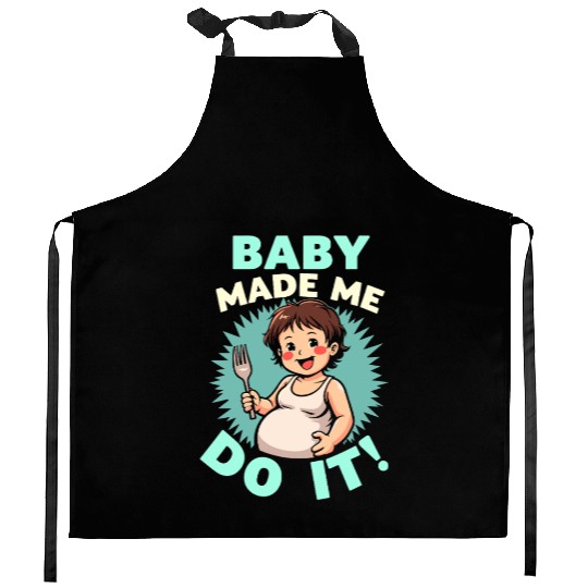Pregnancy Cravings Funny Maternity Food Baby Bump Kitchen Aprons