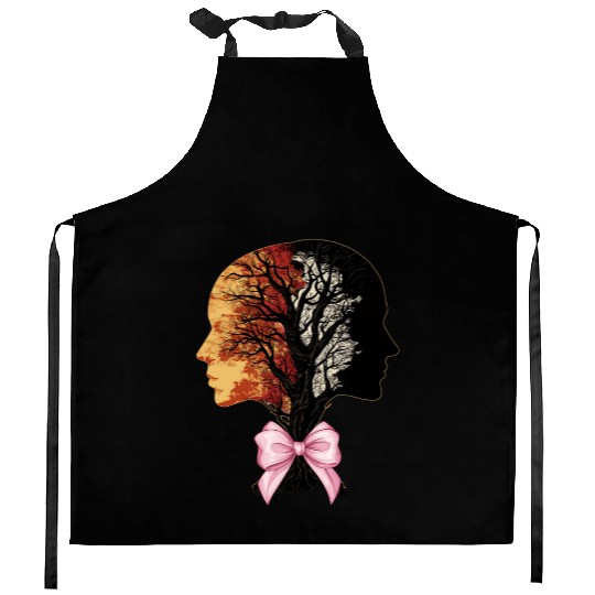 Coquette Bow Genealogy DNA Tree Family History Kitchen Aprons