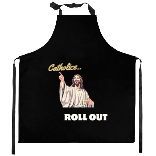 Catholics Roll Out- Jesus Transformer Kitchen Aprons