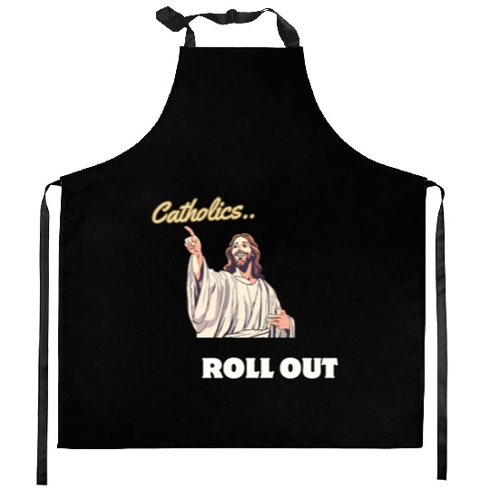 Catholics Roll Out- Jesus Transformer Kitchen Aprons
