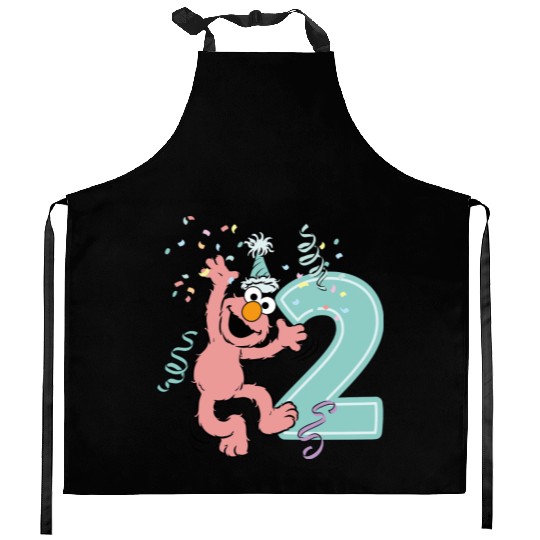 Sesame Street Birthday Design With Elmo Two Years Kitchen Aprons