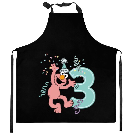Sesame Street Birthday Design With Elmo 3 Years Kitchen Aprons