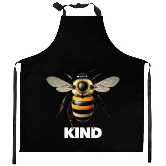 Bumble bee kind cute birthday present Kitchen Aprons