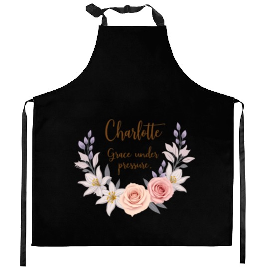 Charlotte, grace under pressure Kitchen Aprons