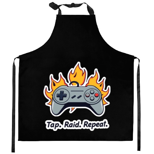 Tap. Raid. Repeat. – Retro Gamer Controller On Fir Kitchen Aprons