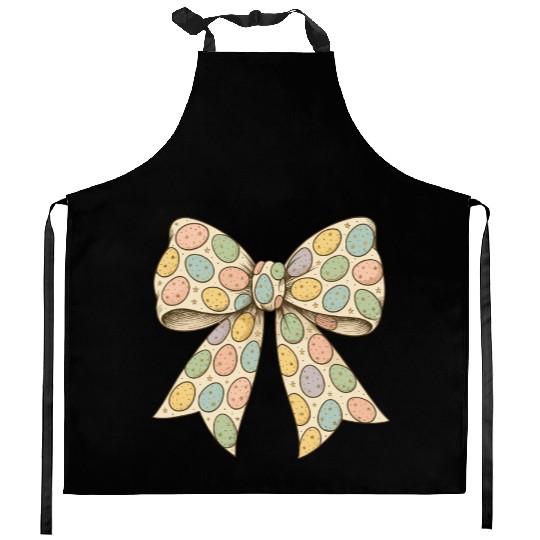Hoppy Easter Coquette Bow Kitchen Aprons