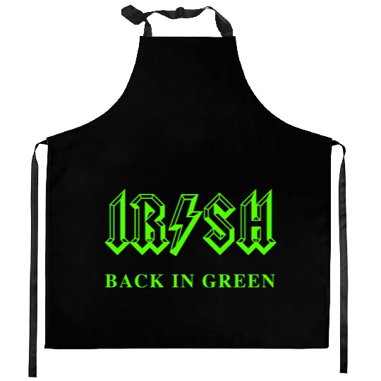 Irish Classic Rock - Back in Green Kitchen Aprons
