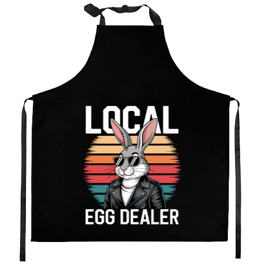 Local Egg Dealer Easter Bunny Easter Sunday Kitchen Aprons
