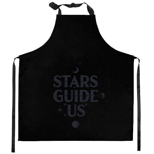 stars guide us Kitchen Aprons