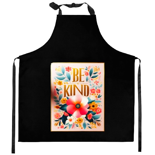 Be Kind Floral Bloom Kitchen Aprons