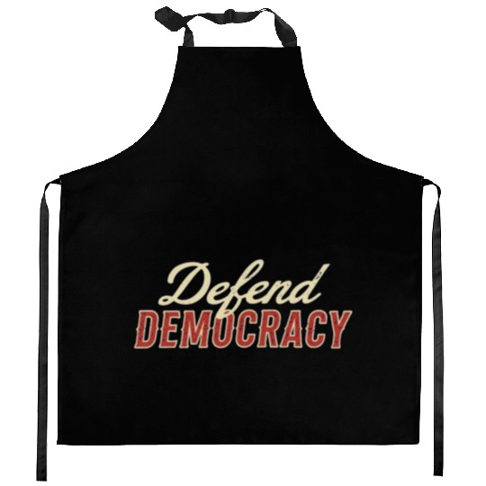 Defend Democracy Kitchen Aprons