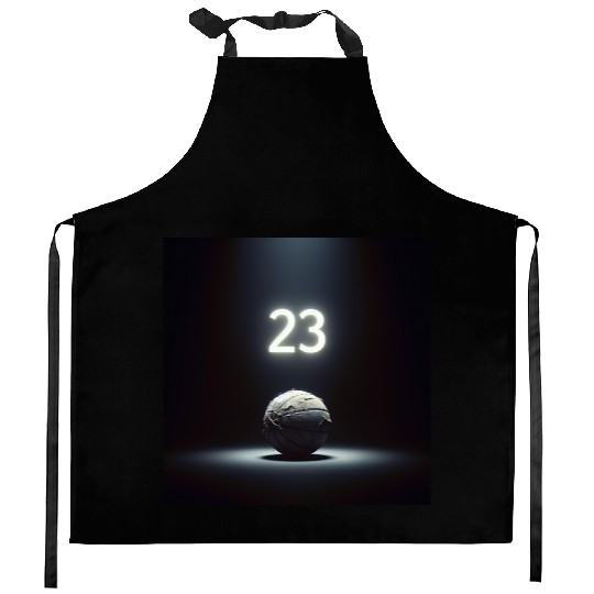 Iconic 23 - Basketball Spotlight Kitchen Aprons