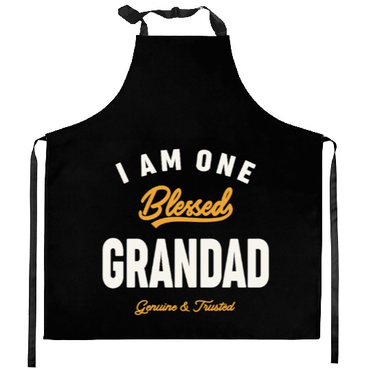 I Am One Blessed Grandad Dad Grandpa Kitchen Aprons