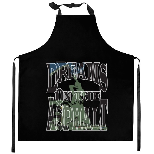 Dream on the Asphalt Kitchen Aprons
