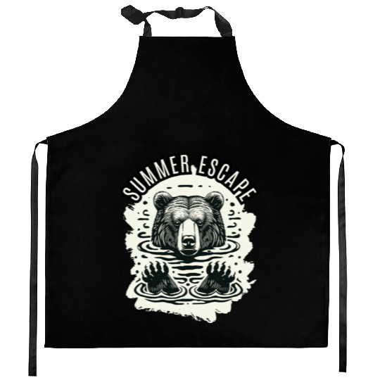 Summer Escape – Dive into Nature Kitchen Aprons