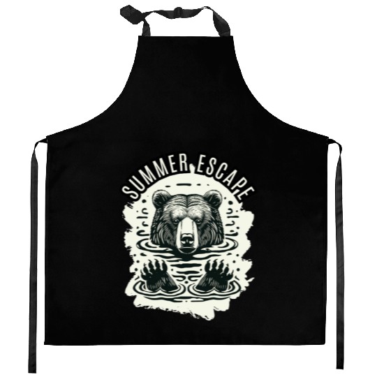 Summer Escape – Dive into Nature Kitchen Aprons