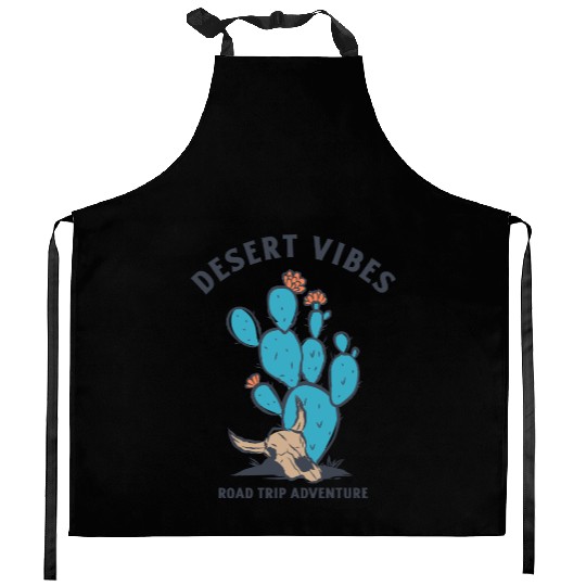 DESERT VIBES ROAD TRIP ADVENTURES Kitchen Aprons