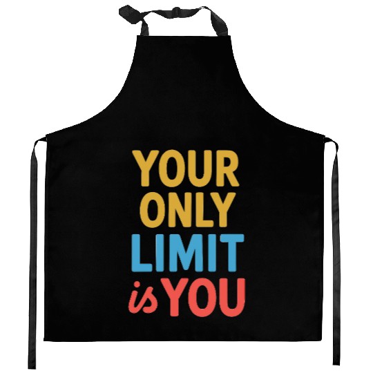 Your Only Limit Is You – Soft Pastel Motivational Kitchen Aprons