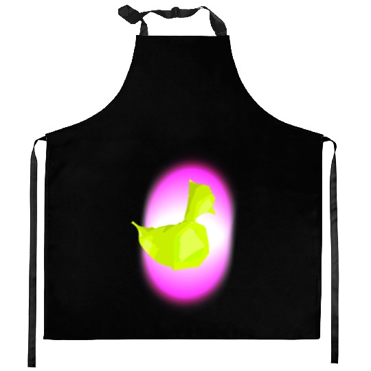 Duck Kitchen Aprons, Neon, Fun Kitchen Aprons, Abstract Duckli