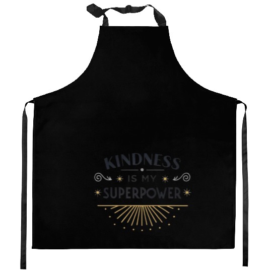 Superpower Kindness Kitchen Aprons