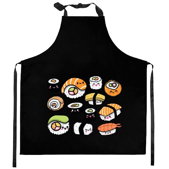 Kawaii sushi Kitchen Aprons