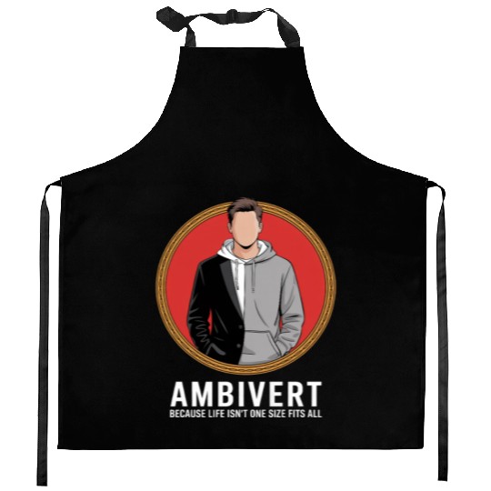 Ambivert Because Life Isn’t One Size Fits All Kitchen Aprons