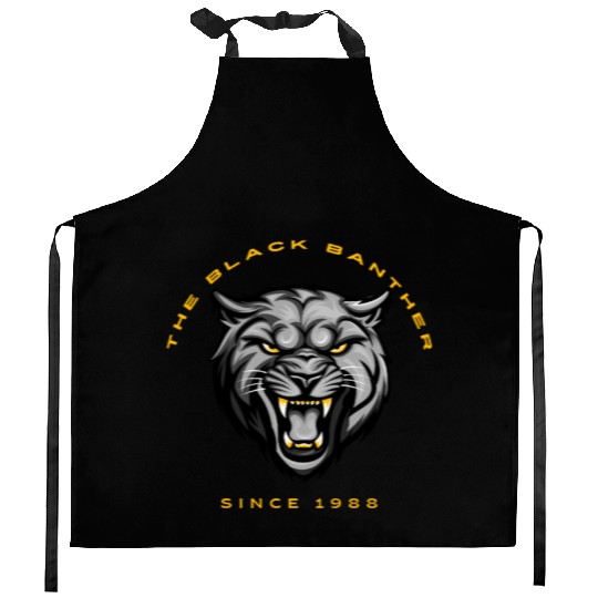 Fierce Black Panther Kitchen Aprons – Bold,Wild & Stylish