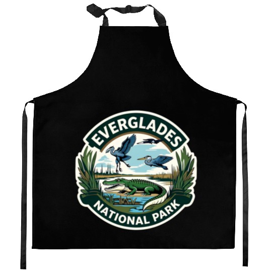Everglades National Park Florida USA Logo Kitchen Aprons