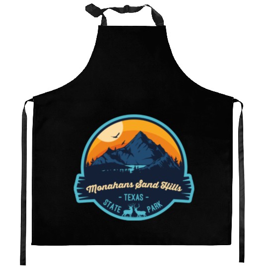 Monahans Sand Hills State Park Camping Texas Badge Kitchen Aprons