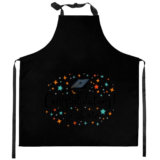 Congratulations Graduate! | Fun and Colorful Gradu Kitchen Aprons