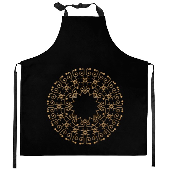 Celestial Flow Mandala Kitchen Aprons – Sacred Energy Design