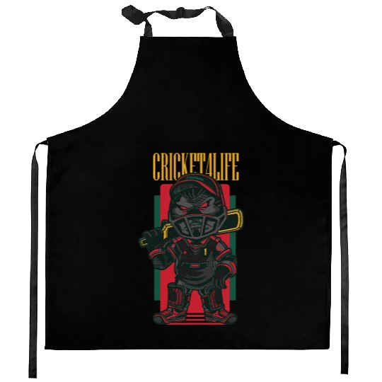 1RSN - cricket Kitchen Aprons