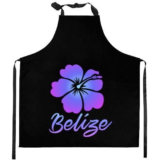 Belize Hibiscus Kitchen Aprons