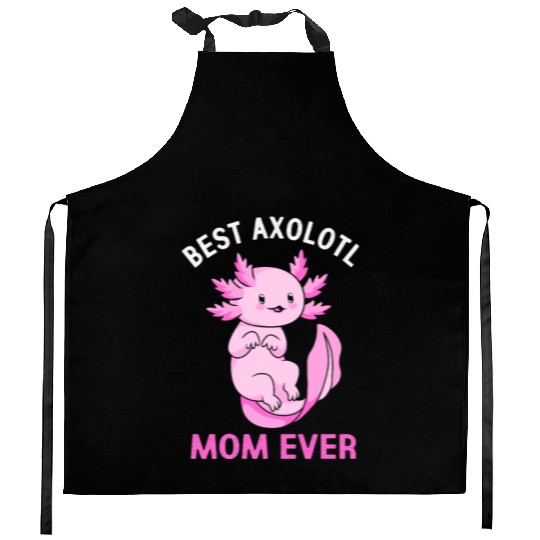 Axolotl Mom Salamander Kitchen Aprons