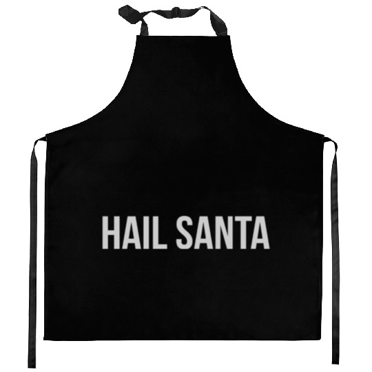 Hail Santa Kitchen Aprons