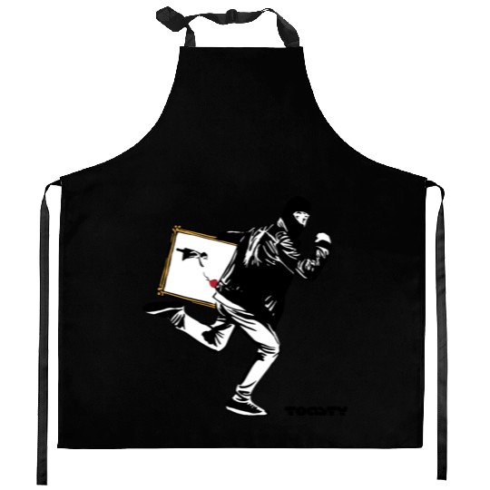 HappyToast Stolen Banksy Kitchen Aprons
