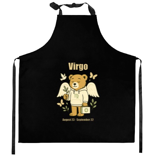Virgo Bear Kitchen Aprons