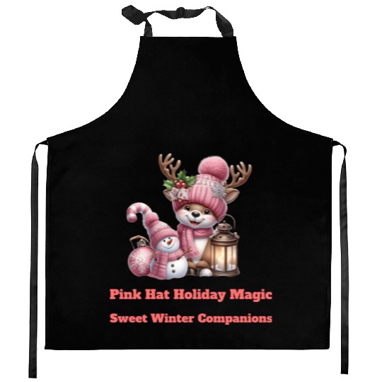A Pink Winter Wonderland Kitchen Aprons