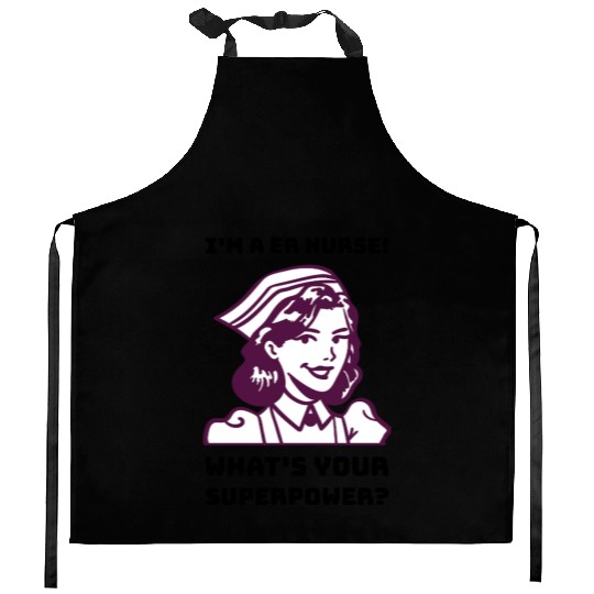 Funny Emergency Room Nurse Kitchen Aprons
