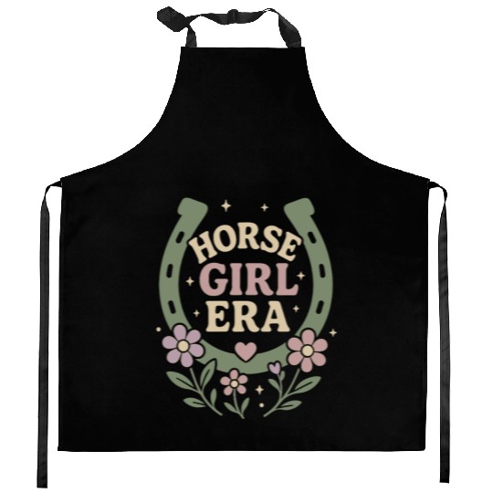 Soft Cowgirl Floral Rodeo Western Aesthetic Horse Kitchen Aprons