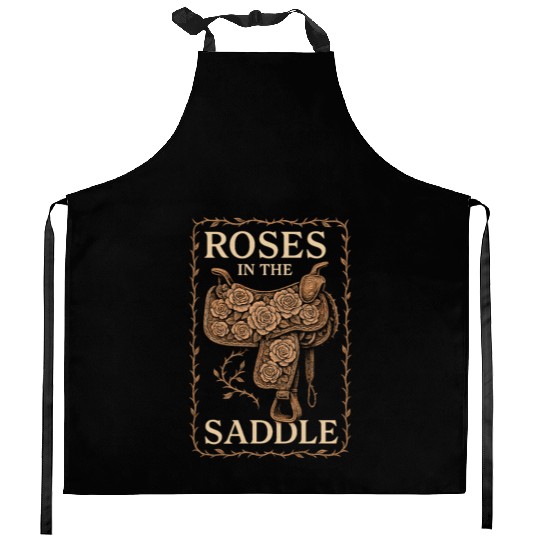 Soft Cowgirl Floral Rodeo Western Aesthetic Horse Kitchen Aprons