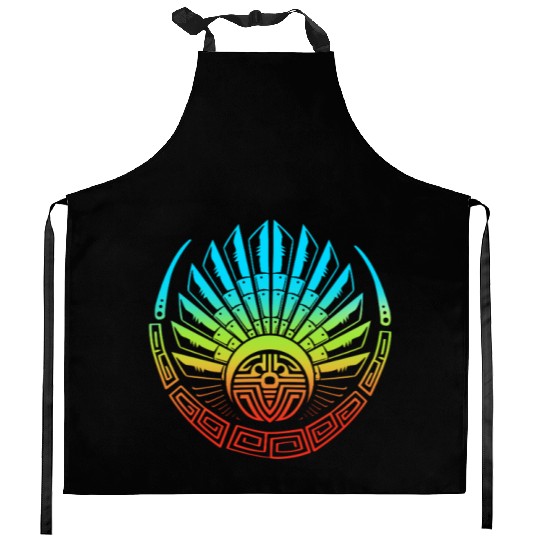 Mayan And Aztec Quetzalcoatl Maya Tribal Kitchen Aprons