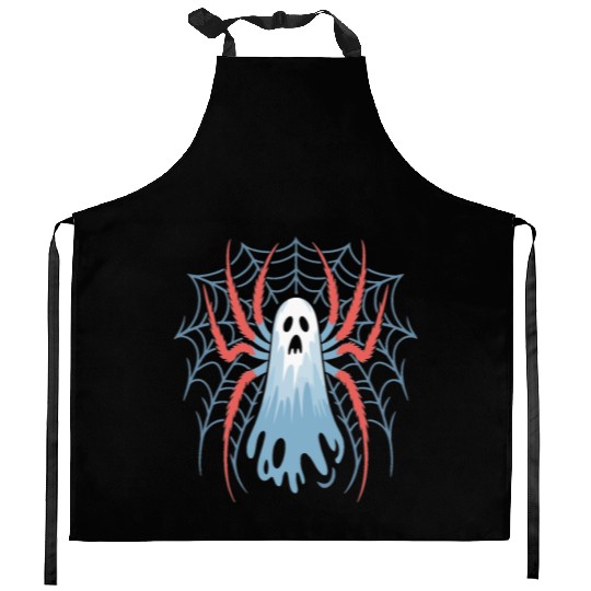 Ghost Spider Scream Kitchen Aprons