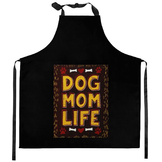 Dog Mom Tribe - Paws & Prosecco Squad" Collection Kitchen Aprons